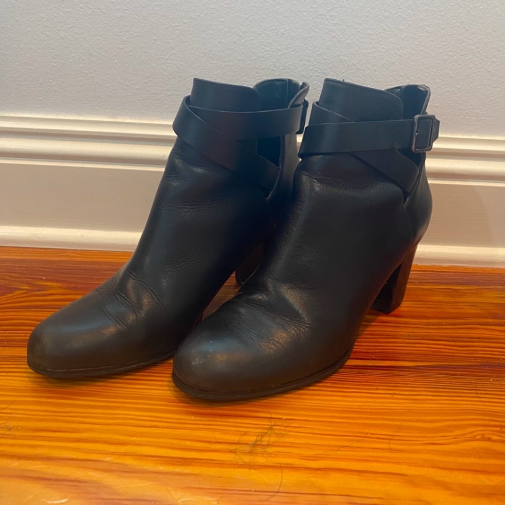 Cole Haan Black Leather booties